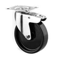 1477poo075p40 Tente Braked Swivel Castor Wheel, 40kg Capacity, 75mm Wheel
