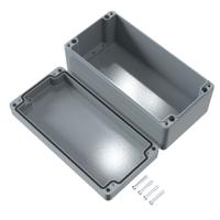 01102008 Rose Aluminium Standard Series Grey Die Cast Aluminium Enclosure, IP66, IK09, Grey Lid, 200 x 100 x 80mm