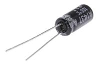 25yxj100m5x11 Rubycon 100μF Aluminium Electrolytic Capacitor 25V dc, Radial, Through Hole - 25YXJ100M5X11