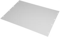 30118-307 nVent SCHROFF Grey Aluminium Front Panel, 8U, Ventilated, 483 x 354.8mm
