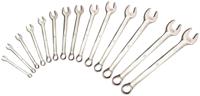 487-078 RS PRO 14-Piece Spanner Set, 3/8 → 1.1/4 in, Chrome Vanadium Steel