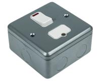k962-alm MK Electric 13A 1 Gang Switched Fused Spur