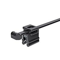 150-76079-t50rosec4b-pa66hspa66hirhs-bk HellermannTyton Self Adhesive Black Cable Tie Mount 4.6 mm x 200mm, 1.2mm Max. Cable Tie Width