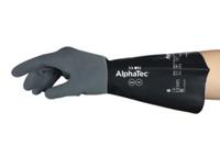 53001100 Ansell 53-001 Black Nylon Work Gloves, Size 10, Neoprene Coating