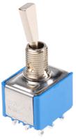 5656a9 APEM Toggle Switch, Panel Mount, On-On, 3PDT, Solder Terminal
