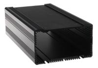 297-1308 RS PRO Black Anodised Aluminium Heat Sink Case, 200 x 105 x 60.5mm
