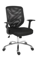221-6328 RS PRO Black Fabric Executive Chair, 100kg Weight Capacity