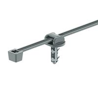 156-01203 HellermannTyton Cable Tie, 202mm x 4.6 mm, Grey Polyamide 4.6, Pk-1000
