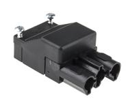 9373132530 Wieland ST18 Series Connector, 3-Pole, Female, Cable Mount, 16A, IP20