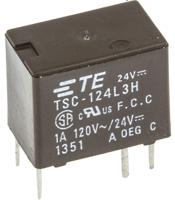 tsc-124l3h000 TE Connectivity PCB Mount Signal Relay, 24V dc Coil, 1A Switching Current, DPDT