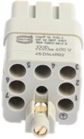 09120073101 HARTING Heavy Duty Power Connector Insert, 10A, Female, Han Q Series, 8 Contacts