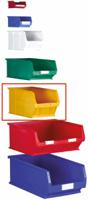 484-4129 RS PRO PP Storage Bin, 350mm x 205mm x 181mm, Red