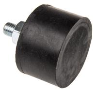 5030ve25-60 FIBET Cylindrical M10 Anti Vibration Mount, Male Buffer Foot with 291kg Compression Load