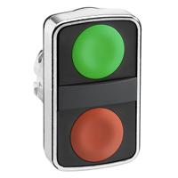 zb4ba7340 Schneider Electric Harmony XB4 Series Green and Red Momentary Push Button Head, 22mm Cutout