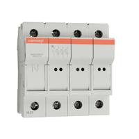 h1062676-cmc83n Mersen 25A Rail Mount Fuse Holder for 8 x 31mm Fuse, 3P+N, 400V ac