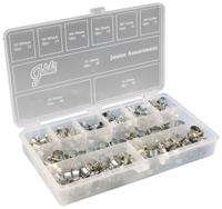 ja165ms Jubilee 165 Piece Zinc-Plated Mild Steel Mini Fuel Clip, Nut and Bolt Clip Hose Clip Kit, 7 → 9mm and 12