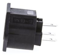 px079363 Bulgin C13 Panel Mount IEC Connector Socket, 10A, 250 V
