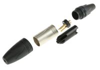 nc3mxx-hd-d Neutrik Cable Mount XLR Connector, Male, 50 V, 3 Way, Gold Alloy over Nickel Plating