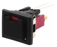 8121j85zge223 C & K Illuminated Push Button Switch, Momentary, Panel Mount, SPDT, Red LED