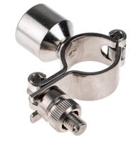 265-4889 RS PRO Stainless Steel Silver Hinged Pipe Clamp, 1/2 in BSP