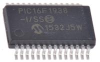 pic16f1938-iss Microchip PIC16F1938-I/SS, 8 bit PIC, PIC16F1938 Microcontroller, 32 MHz, 28kB FLASH, 28-Pin SSOP