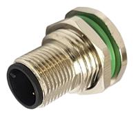 pxmbni12rpm04apcpg9 Bulgin Circular Connector, 4 Contacts, Rear, M12 Connector, Socket, Male, IP67, Buccaneer M12 Series