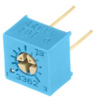3362p-1-101lf 100Ω, Through Hole Trimmer Potentiometer 0.5W Top Adjust Bourns, 3362
