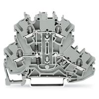 2002-22141000-491 WAGO 2002-2214/1000-491 TOPJOB S Series Grey, 2.5mm², 2-Level, Push In Termination