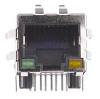 hfj11-e2450e-l12rl Halo Electronics FastJack Series Female RJ45 Connector, PCB Mount 8 -Way