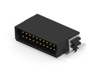 354095-e ERNI 354095 Series Vertical Surface PCB Header, 20 Contact(s), 1.27 mm Pitch, 2 Row, Shrouded