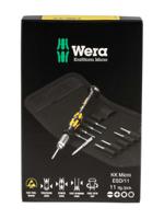 05073670001 Wera Hexagon; Phillips; Slotted; Torx Interchangeable Precision Screwdriver Set, 11-Piece, ESD-Safe