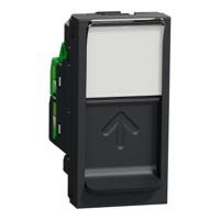 nu344754 Schneider Electric Unica Anthracite Plug Socket, RJ45