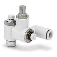 asq630f-04-10s SMC ASQ Series Tube Flow Controller, G 1/2 Inlet Port, R1/8in Tube Inlet Port x 10mm Tube Outlet Port