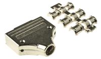 mhdm25-k MH Connectors MHDM Series Zinc D Sub Backshell, 25 Way, Strain Relief