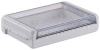96024245-b-181304-pc-v0-g-7035 Bopla Bocube Series Light Grey Polycarbonate V0 Enclosure, IP66, IP68, IK07, Transparent Lid, 191 x 125 x 40mm