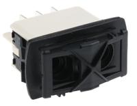 kr47cakxxg APEM DPDT, (On)-Off-(On) Rocker Switch Panel Mount