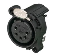 rsnc5fah-d Neutrik PCB Mount XLR Connectors, Female, <50 V ac, 5 Way, Gold Plating