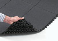 556s0033bl Notrax 556 Natural Rubber Anti-Fatigue Mat, 91cm x 91cm x 19mm
