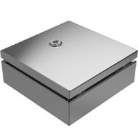 213-4045 RS PRO 304 Stainless Steel Wall Box, IP66, 200 mm x 200 mm