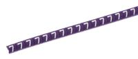 901-10274 HellermannTyton Helagrip Slide On Cable Markers, White on Violet, Pre-printed "7", 1 → 3mm Cable,