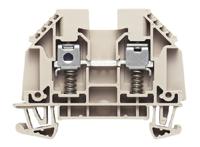 9537440000 Weidmuller W Series Brown Feed Through Terminal Block, Single-Level, Screw Termination