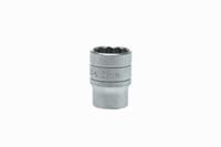 m120521-c Teng Tools 1/2 in Drive 21mm Standard Socket, 12 point, 38 mm Overall Length