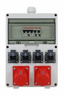 0530x0002000 Bodo Ehmann Type F - German Schuko 6 Gang Power Distribution Unit, 16A, 230 → 400 V