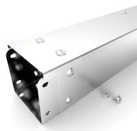 471-1669 RS PRO Grey Industrial Trunking - Closed Slot, W75 mm x D75mm, L3m, 304 Stainless Steel