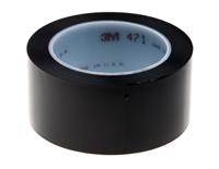 471 3M  Black PVC 33m Lane Marking Tape, 0.14mm Thickness "None"