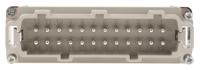 10196000 EPIC Heavy Duty Power Connector Insert, 16A, Male, H-BE Series, 24 Contacts