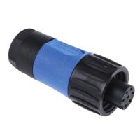 c01630d00611010 Amphenol Industrial Circular Connector, 6 Contacts, Cable, Standard Connector, Socket, Female, IP67, Ecomate M Series