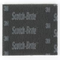 7100209618 3M Black Abrasive Hand Pad 228mm x 114mm x , for Cleaning Use