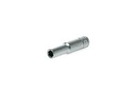 m140606-c Teng Tools 1/4 in Drive 6mm Deep Socket, 6 point, 49.5 mm Overall Length