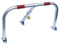 898-7179 RS PRO Red, Silver Steel Parking Barrier